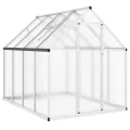 Rantry Gewächshaus für den Garten, Gestell Gewächshaus mit silbernem Fundament, 224 x 169 x 195 cm, aus Aluminium, Gewächshaus für den Garten, Gewächshaus für Pflanzen - Thumbnail 2