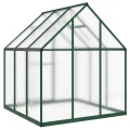 Rantry Gewächshaus für den Garten, Gestell Gewächshaus mit grünem Boden 169 x 169 x 195 cm aus Aluminium, Gewächshaus für den Garten, Gewächshaus für Pflanzen - Thumbnail 5