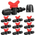 Bewässerungsarmaturen Kit für 1/2" Tropfschläuche für 13/16mm Bewässerungsschläuche 22Stk Gartenbewässerung Barbed Anschluss Bewässerungssystem Micro Drip Verbinder - Thumbnail 7