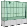 vidaXL Hochbeet mit Gewächshausabdeckung Rattanoptik 160x40x153 cm - Thumbnail 9
