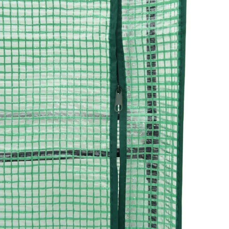 vidaXL Hochbeet mit Gewächshaus-Aufsatz, Pflanzbeet mit Eisenrohr-Rahmen, Gemüsebeet für Garten Terrasse Balkon, Pflanzkasten Frühbeet, Rattan-Optik – Bild 8