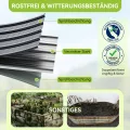 Ohuhu Hochbeet Metall Pflanzenbeet 240x90x45 cm, Hochbeete für Garten aus robustem Stahlblech mit stabilem Design, Rostschutz und Langer Haltbarkeit – Ideal für Gemüse, Kräuter & Blumen Anthrazit - Thumbnail 5