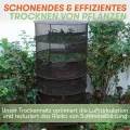 Hochwertiges Trockennetz für Kräuter – Trocknungssystem mit Reißverschluss für Grow Zelt oder Gewächshaus – Atmungsaktives, Strapazierfähiges Material – Netz für Ernte und Kräutertrocknung (6-Lagiges) - Thumbnail 4