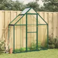 IKAYAA Gewächshaus Aluminium mit Fundament Gartenhaus Winterfest Gewächshaus Glas Glashaus Garten Tomatenhaus Frühbeet und Pflanzenhaus 224 x 169 x 195 cm Anthrazit und transparent - Thumbnail 7