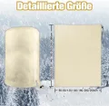 1 Stück Winterschutz für Pflanzen Frostschutz Schutzhülle Winterschutz Kübelpflanzensack mit Zugband, Wiederverwendbar Winter Pflanzenschutzsack Atmungsaktiv Reißfest 160x240CM (Beige) - Thumbnail 5
