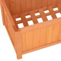 Garten-Spalier mit Blumenkasten Pflanzgefäß für Draußen Gartenbeet Kräuterbeet Frühbeet für Garten Pflanztopf Blumenbeet Pflanzenbeet Braun 70x30x135 cm Massives Tannenholz - Thumbnail 6