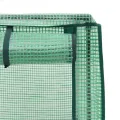 Hochbeet mit Aufsatz und Rollen Kräuterbeet Blumenbeet Frühbeet für Garten Pflanzenbeet Anzuchtbeet Pflanzkasten mit Gewächshaus Gartenbeet Gemüsebeet Wetterfest Schwarz 50x80x182 cm PP - Thumbnail 7