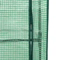 Hochbeet mit Aufsatz und Rollen Kräuterbeet Blumenbeet Frühbeet für Garten Pflanzenbeet Anzuchtbeet Pflanzkasten mit Gewächshaus Gartenbeet Gemüsebeet Wetterfest Schwarz 50x80x182 cm PP - Thumbnail 8