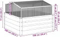vidaXL Hochbeet mit Gewächshausaufsatz Cortenstahl, Pflanzkübel, Pflanzgefäß, Pflanzkasten, Blumenkübel, Blumenkasten, Outdoor Pflanzkübel - Thumbnail 5