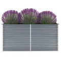 Myheimly Hochbeet 320 x 40 x 77 cm Verzinkter Stahl Gartenbeet Pflanzbeet Frühbeet Grau - Thumbnail 9