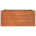 Myheimly Hochbeet, Hochbeet für Garten Balkon Terrasse, Kräuterhochbeet zum Selber Bauen, Gemüsebeet Pflanzkübel aus Metall, Grau Cortenstahl 100 x 100 x 45 cm - Thumbnail 4