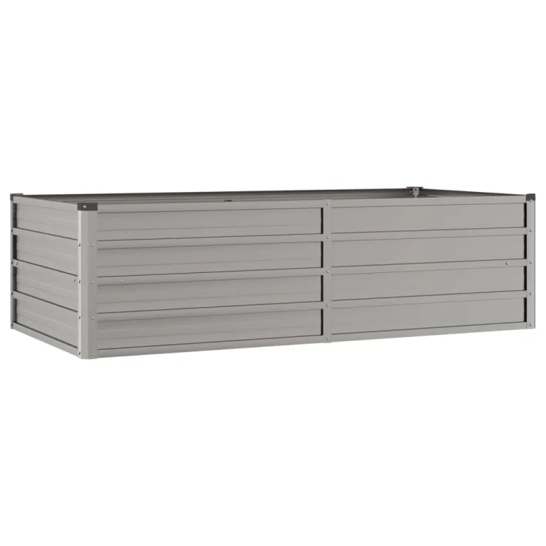 Myheimly Hochbeet, Hochbeet für Garten Balkon Terrasse, Kräuterhochbeet zum Selber Bauen, Gemüsebeet Pflanzkübel aus Metall, Grau Cortenstahl 160 x 80 x 45 cm – Bild 3