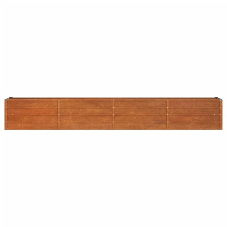 Myheimly Hochbeet, Hochbeet für Garten Balkon Terrasse, Kräuterhochbeet zum Selber Bauen, Gemüsebeet Pflanzkübel aus Metall, Grau Cortenstahl 320 x 40 x 45 cm – Bild 4