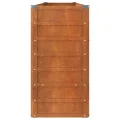 Myheimly Hochbeet, Hochbeet für Garten Balkon Terrasse, Kräuterhochbeet zum Selber Bauen, Gemüsebeet Pflanzkübel aus Metall, Grau Cortenstahl 240 x 40 x 77 cm - Thumbnail 4
