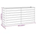 Myheimly Hochbeet, Hochbeet für Garten Balkon Terrasse, Kräuterhochbeet zum Selber Bauen, Gemüsebeet Pflanzkübel aus Metall, Grau Cortenstahl 160 x 40 x 77 cm - Thumbnail 8