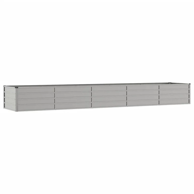 Myheimly Hochbeet, Hochbeet für Garten Balkon Terrasse, Kräuterhochbeet zum Selber Bauen, Gemüsebeet Pflanzkübel aus Metall, Grau Cortenstahl 400 x 80 x 45 cm – Bild 3