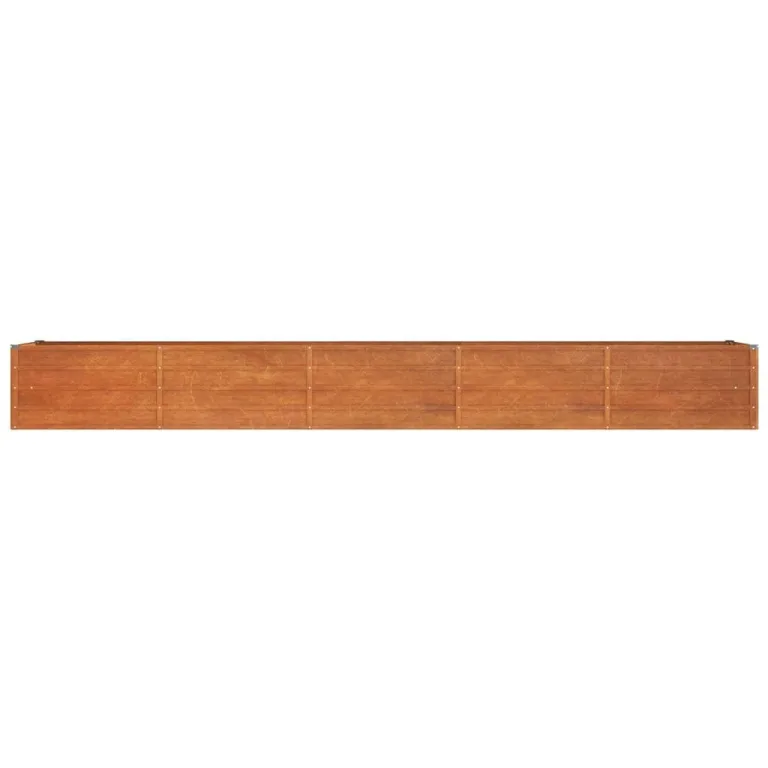 Myheimly Hochbeet, Hochbeet für Garten Balkon Terrasse, Kräuterhochbeet zum Selber Bauen, Gemüsebeet Pflanzkübel aus Metall, Grau Cortenstahl 400 x 80 x 45 cm – Bild 4