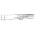 Myheimly Hochbeet, Hochbeet für Garten Balkon Terrasse, Kräuterhochbeet zum Selber Bauen, Gemüsebeet Pflanzkübel aus Metall, Grau Cortenstahl 400 x 80 x 45 cm - Thumbnail 8