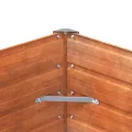 Myheimly Hochbeet, Hochbeet für Garten Balkon Terrasse, Kräuterhochbeet zum Selber Bauen, Gemüsebeet Pflanzkübel aus Metall, Grau Cortenstahl 100 x 40 x 77 cm - Thumbnail 7
