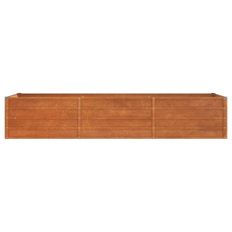 Myheimly Hochbeet, Hochbeet für Garten Balkon Terrasse, Kräuterhochbeet zum Selber Bauen, Gemüsebeet Pflanzkübel aus Metall, Grau Cortenstahl 240 x 80 x 45 cm – Bild 4