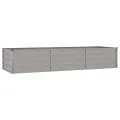 Myheimly Hochbeet, Hochbeet für Garten Balkon Terrasse, Kräuterhochbeet zum Selber Bauen, Gemüsebeet Pflanzkübel aus Metall, Grau Cortenstahl 240 x 80 x 45 cm - Thumbnail 3