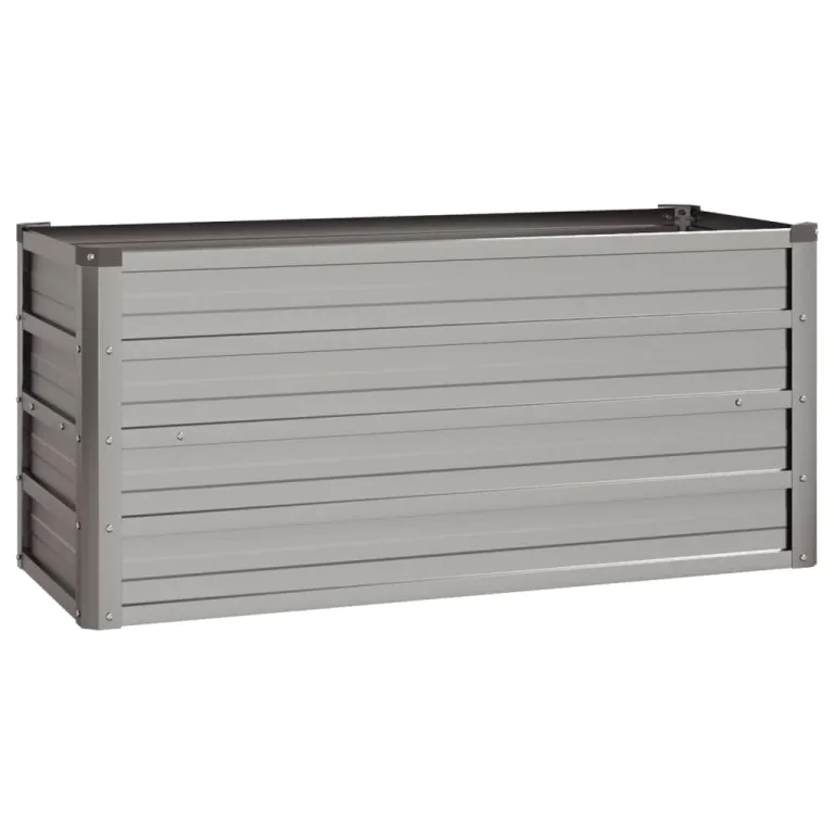 Myheimly Hochbeet, Hochbeet für Garten Balkon Terrasse, Kräuterhochbeet zum Selber Bauen, Gemüsebeet Pflanzkübel aus Metall, Grau Cortenstahl 100 x 40 x 45 cm – Bild 3