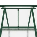 IKAYAA Gewächshaus mit Fundamentrahmen Gewächshaus Aluminium für den Garten Treibhaus Gartenhaus Winterfest Aufzucht Tomatenhaus Frühbeet und Pflanzenhaus-Grün-334 x 169 x 202 cm - Thumbnail 9