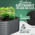200x60x60 cm Hochbeet Metall I 6-in-1 Gartenbeet aus verzinktem Stahl I Pflanzbeet wetterfest & rostfrei I Ovales Gemüsebeet für Garten & Terasse I Hochbeet Bausatz ohne Boden (Anthrazit) - Thumbnail 7