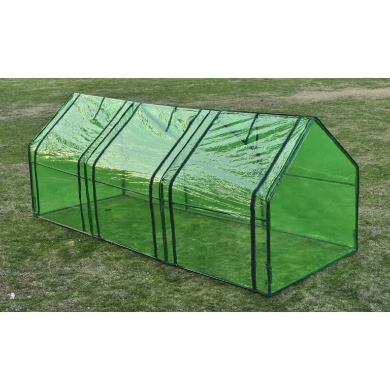 Puraday Gewächshaus Begehbar & Mobil 6x3x2 m - Stahlrahmen 18 m² Frostschutz Pflanzen Winterschutz Gemüsehaus Treibhaus Winterfest Gerätehaus Tomaten 8 Fenster – Bild 7