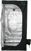 Growzelt für Pflanzen, Grow Box für Homegrow, Indoor Anbauzelt, Grow Tent mit Lichtdicht, Gewächshaus, schwarz, Pflanzzelt 60x60x160cm - Thumbnail 2