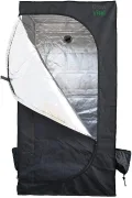 Growzelt für Pflanzen, Grow Box für Homegrow, Indoor Anbauzelt, Grow Tent mit Lichtdicht, Gewächshaus, schwarz, Pflanzzelt 60x60x160cm - Thumbnail 1