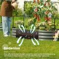 KING BIRD Hochbeet mit Rankgitter, Pflanzkasten Gartenkasten Frühbeet Kräuterbeet mit Gitterspalier für Garten, Klettergemüse, Blumen,180x90x30 cm, Dunkelgrau - Thumbnail 4