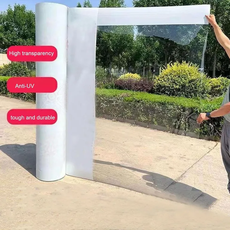 Transparente Polycarbonat-Gewächshaus-Dachplatte, 1,5 mm dick, wasserdicht, anpassbar, ideal für den Außenbereich, Überdachung, Carport, Frühbeet, Ersatz (1 m x 1 m) – Bild 2