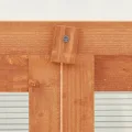 3 stufiges Frühbeet aus Holz, Mini Gewächshaus mit 2 Regalen & 2 Türen, Frühbettkasten Pflanzenhaus Pflanzschrank Pflanzenschrank Aufzuchtschrank für Garten & Balkon, 60x45x100 cm - Thumbnail 6