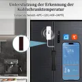 2 Pack WiFi Hygrometer Thermometer Sensor, Thermometer Innen Mit Externem Sensor und App Alert, Mini für Gewächshaus, Aquarium, Kühlschrank, ReptilienTerrarium, Kompatibel Alexa/Google Home - Thumbnail 3