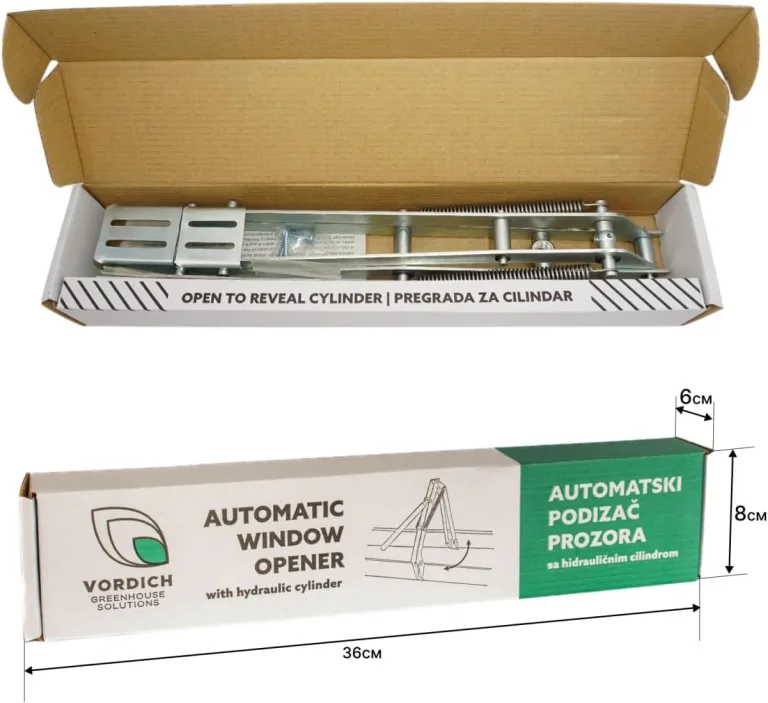 Automatischer Fensteröffner für Gewächshaus - Easy-Clip-System, Doppelfeder, verzinkter Stahl, 14kg/30lbs Belastung, automatische Belüftung für Fenster und Dach – Bild 8