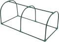 PE Foliengewächshaus Kleines Gewächshaus Balkon Tomatenhaus Metallrahmen Arch Top für Balkonen, Terrassen, Hochbeeten 120x60x50cm - Thumbnail 4