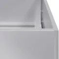 vidaXL Pflanzkübel 200x40x40 cm Verzinkter Stahl, Pflanzschale, Garten-Garten-Pflanzkübel, Outdoor-Pflanzgefäß, Hochbeet, Pflanzgefäß, Blumenkasten - Thumbnail 5