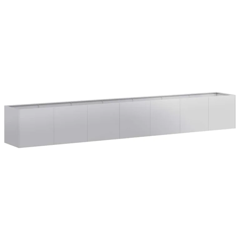 vidaXL Pflanzkübel 280x40x40 cm Verzinkter Stahl, Pflanzschale, Garten-Garten-Pflanzkübel, Outdoor-Pflanzgefäß, Hochbeet, Pflanzgefäß, Blumenkasten – Bild 1