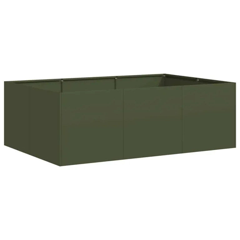 vidaXL Pflanzgefäß 360x40x40 cm Stahl verzinkt, Pflanzschale, Garten-Garten-Pflanzkübel, Outdoor-Pflanzgefäß, Hochbeet, Pflanzgefäß, Blumenkasten – Bild 10