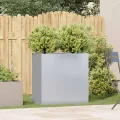 vidaXL Pflanzkübel 80x40x80 cm Verzinkter Stahl, Pflanzschale, Garten-Garten-Pflanzkübel, Outdoor-Pflanzgefäß, Hochbeet, Pflanzgefäß, Blumenkasten - Thumbnail 2