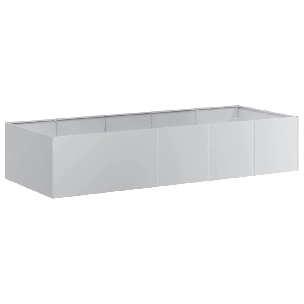vidaXL Pflanzkübel 200x80x40 cm Verzinkter Stahl, Pflanzschale, Garten-Garten-Pflanzkübel, Outdoor-Pflanzgefäß, Hochbeet, Pflanzgefäß, Blumenkasten - Bild 1