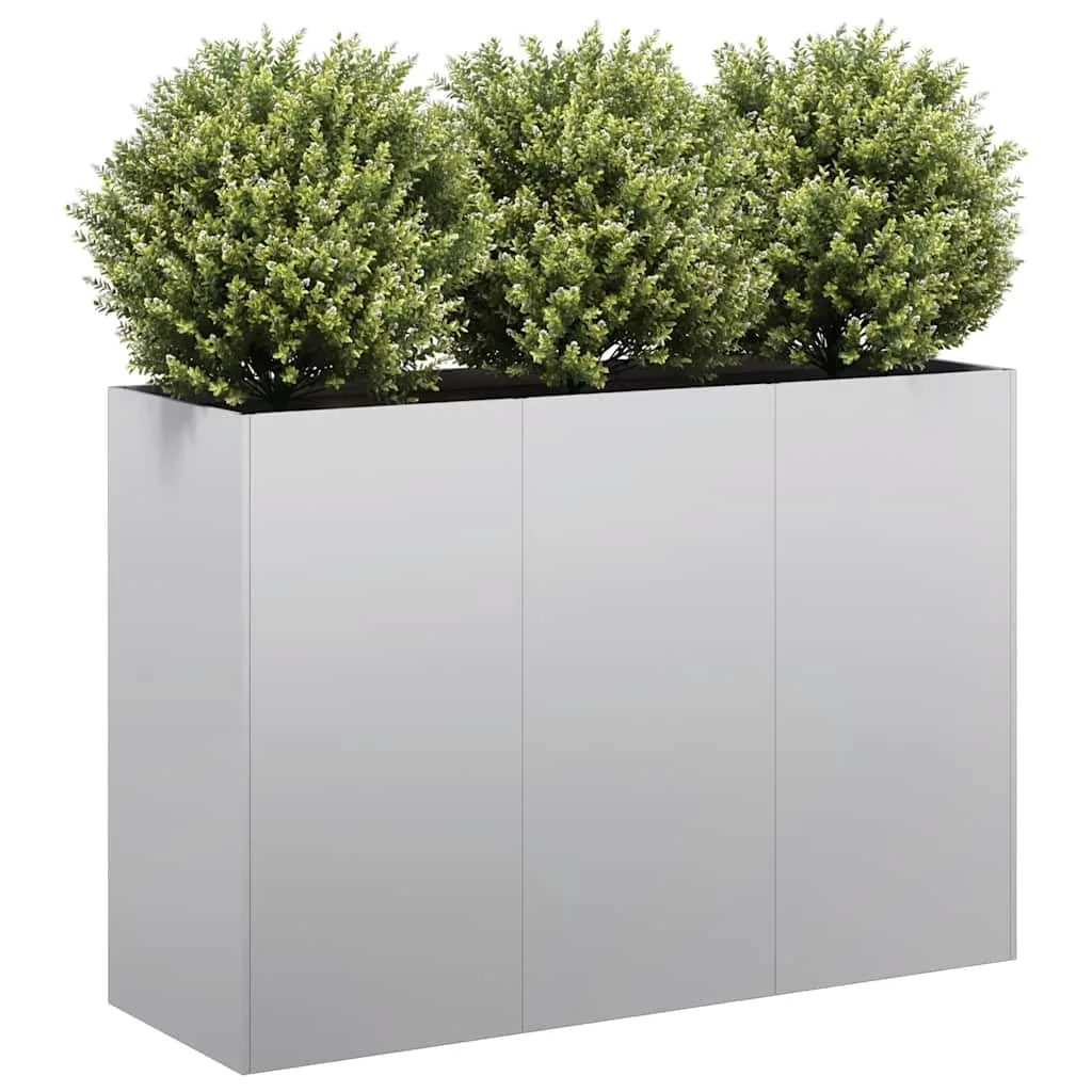 vidaXL Pflanzgefäß 120x40x80 cm Stahl verzinkt, Pflanzschale, Garten-Garten-Pflanzkübel, Outdoor-Pflanzgefäß, Hochbeet, Pflanzgefäß, Blumenkasten - Bild 1