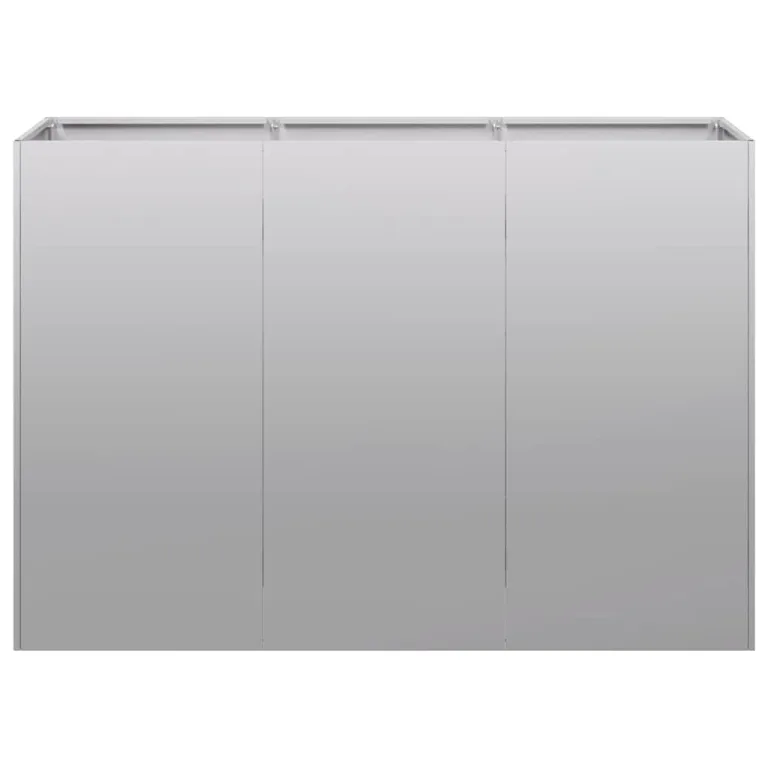 vidaXL Pflanzgefäß 120x40x80 cm Stahl verzinkt, Pflanzschale, Garten-Garten-Pflanzkübel, Outdoor-Pflanzgefäß, Hochbeet, Pflanzgefäß, Blumenkasten – Bild 5