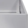 vidaXL Pflanzgefäß 120x40x80 cm Stahl verzinkt, Pflanzschale, Garten-Garten-Pflanzkübel, Outdoor-Pflanzgefäß, Hochbeet, Pflanzgefäß, Blumenkasten - Thumbnail 8