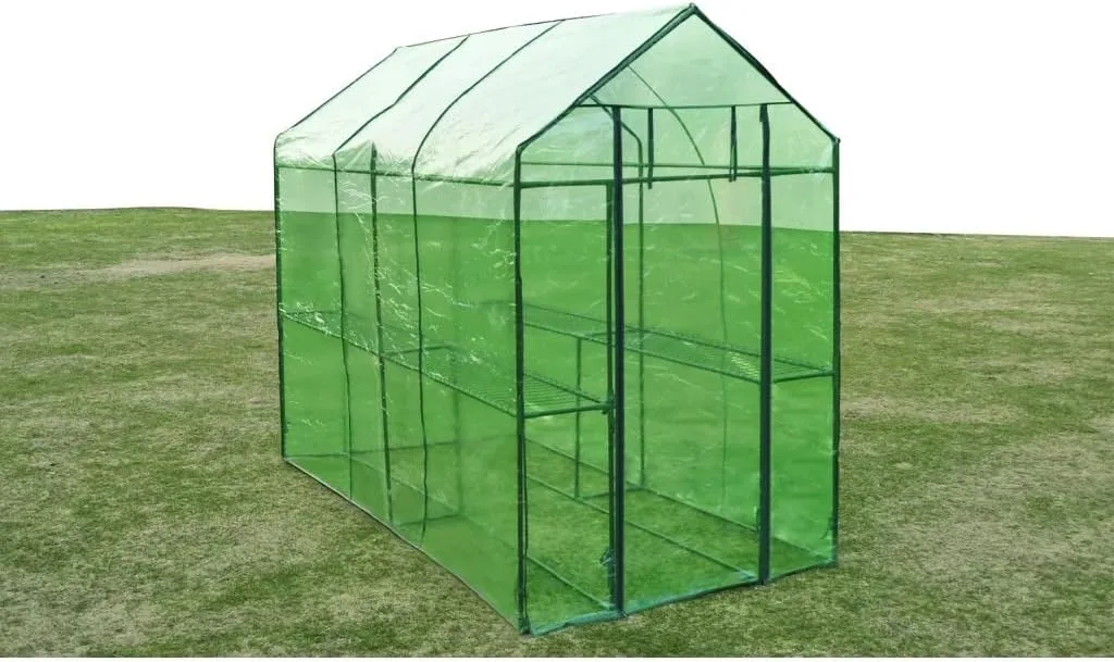 Gewächshaus Stahl XL, Frühbeet, Tomatenhaus, Treibhaus, Greenhouse, Garten Zubehör - Bild 1