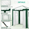 Eagle Peak Tragbares begehbares Gewächshaus mit Polyester-verstärkten Ecken, sofortiges Aufklappen, für drinnen und draußen, Gartenarbeit, Grünhaus, aufrollbare Eingangstür mit Reißverschluss und - Thumbnail 2