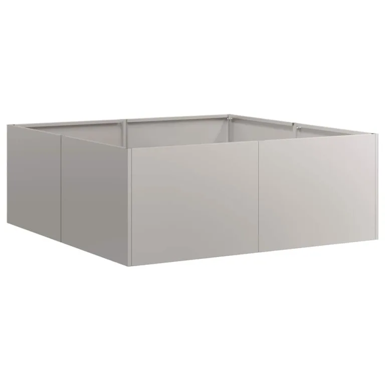 vidaXL Pflanzkübel Rostig 80x80x30 cm Wetterfester Stahl, Pflanztopf, Pflanzenständer, Hochbeet, Pflanzgefäßständer, Pflanzentablett, Gartenpflanzer – Bild 9