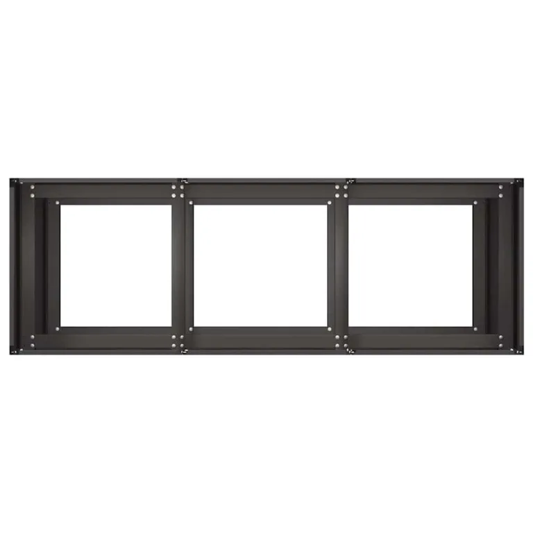 vidaXL Pflanzkübel Schwarz 120x40x80 cm Kaltgewalzter Stahl, Pflanzschale, Garten-Garten-Pflanzkübel, Outdoor-Pflanzgefäß, Hochbeet, Pflanzgefäß – Bild 7