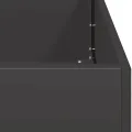 vidaXL Pflanzkübel Schwarz 120x40x80 cm Kaltgewalzter Stahl, Pflanzschale, Garten-Garten-Pflanzkübel, Outdoor-Pflanzgefäß, Hochbeet, Pflanzgefäß - Thumbnail 5